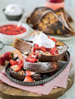 Vanilla French Toast with Strawberry Sauce