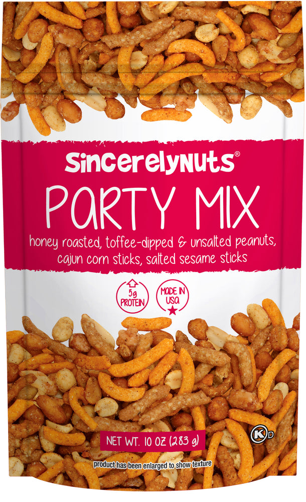Sincerely Nuts Gourmet Party Mix  Snacks, 10oz - Kosher Certified -