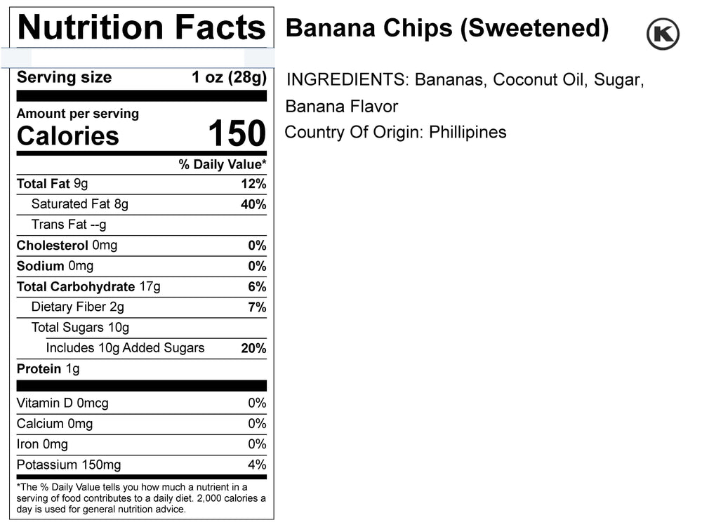 Natural Banana Chips (12 Bags) Oh! Naturals, 49% OFF